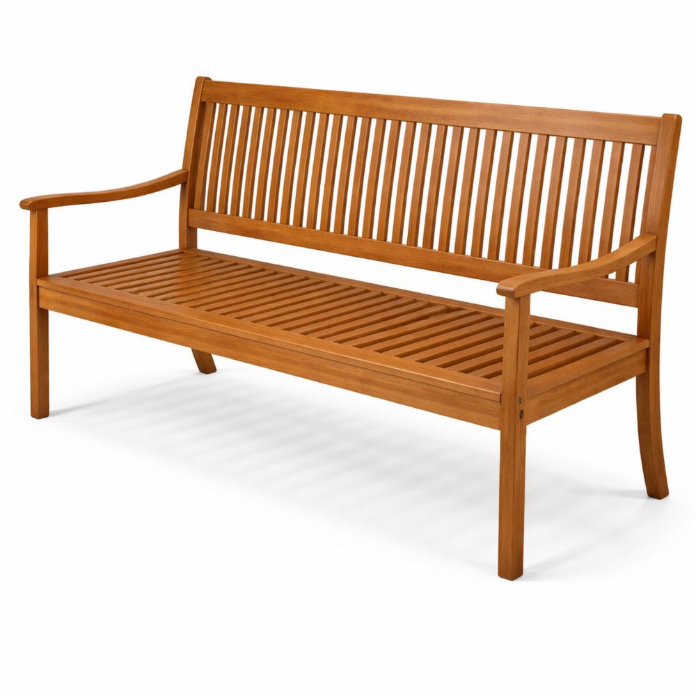 Gartenbank 3-Sitzer aus Akazienholz, wetterfest geölt
