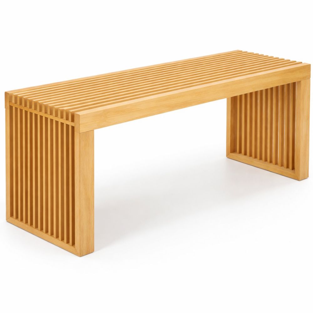 Wetterfeste Gartenbank aus Bambus für Outdoor-Bereiche