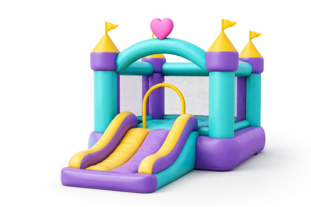 Aufblasbare Hüpfburg mit Rutsche und Sicherheitsnetz PVC