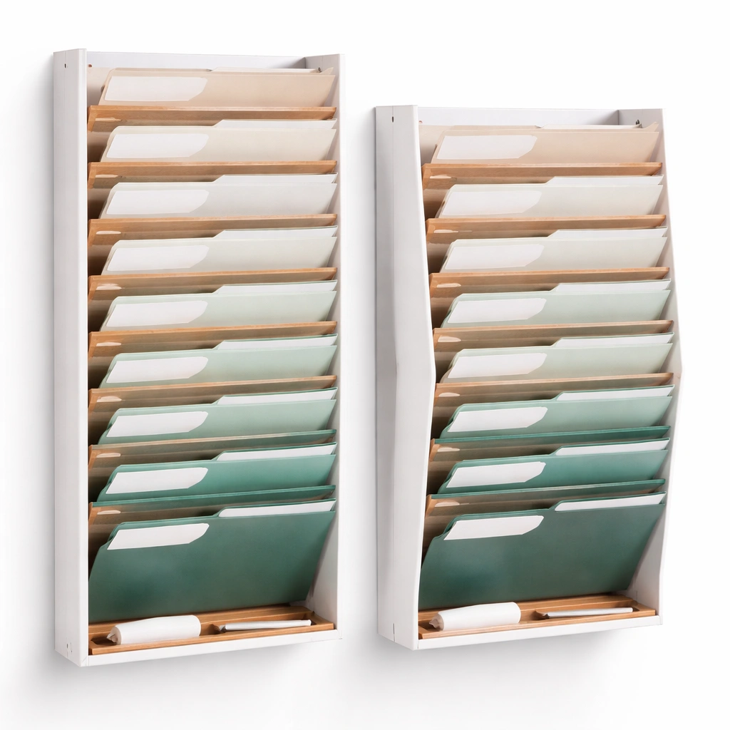Archivador Vertical De Pared Con Multiples Compartimentos-Omnorae