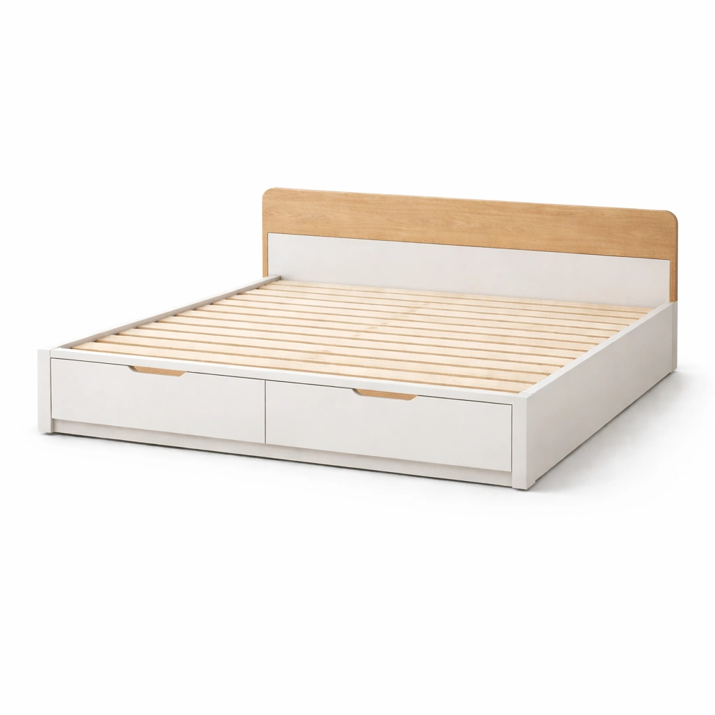 Cama con almacenamiento - Cama con almacenamiento de Madera y MDF con Cajones