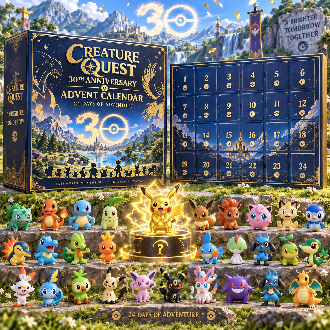 30th Anniversary Creature Quest Advent Calendar – 24 Days of Collectible Surprises