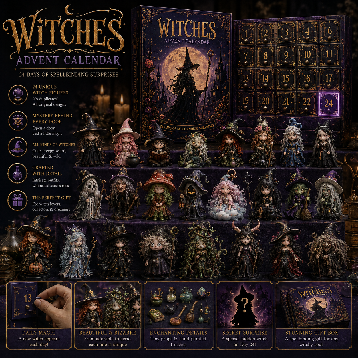 Witches Advent Calendar – 24 Days of Spellbinding Surprises