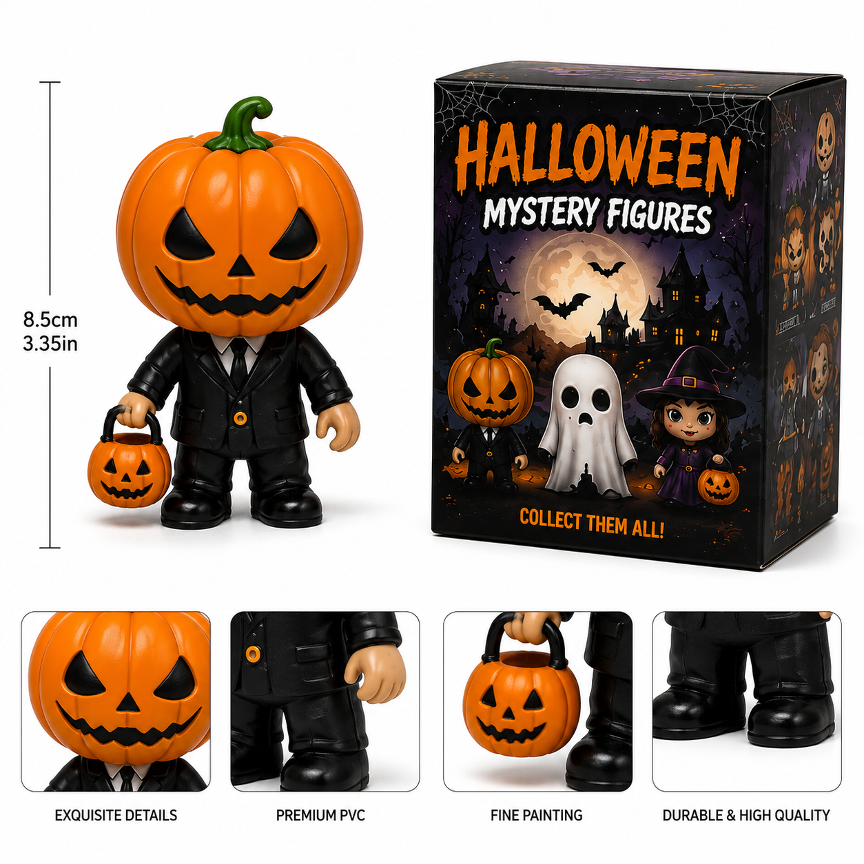 Halloween Horror Mystery Blind Box – 24 Collectible Mini Figures