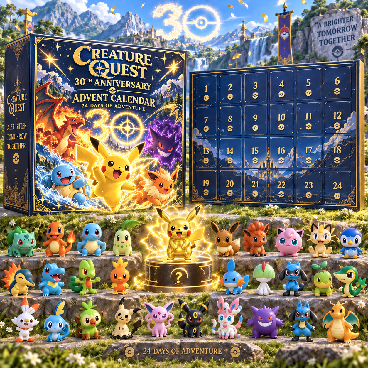 30th Anniversary Creature Quest Advent Calendar – 24 Days of Collectible Surprises