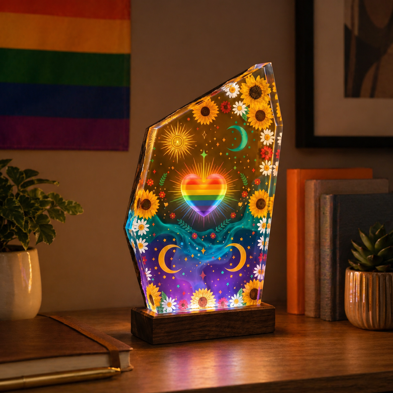 A Handmade Pride Lamp That Says “You Belong” 🌈