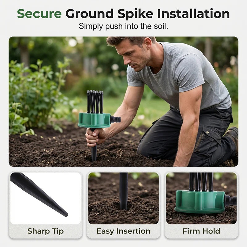 360° Flexible Garden Sprinkler – Easy Lawn & Flower Bed Watering