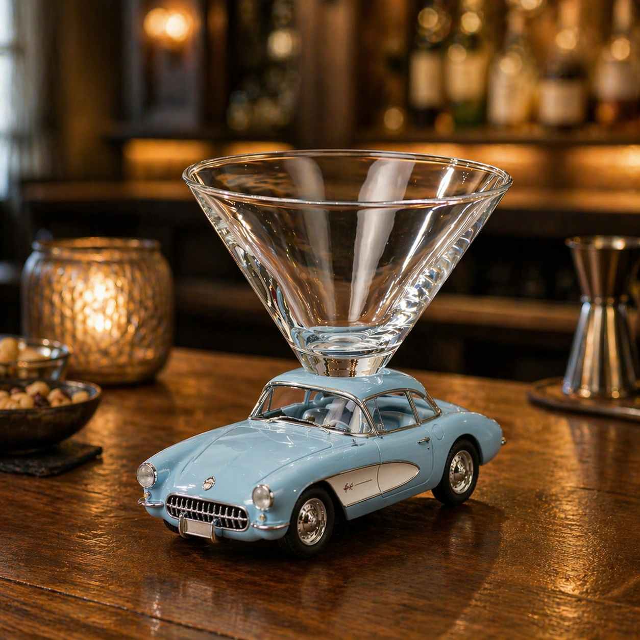 Retro Car Martini Glass – Cute Cocktail Cup for Girls’ Night & Home Bar Decor