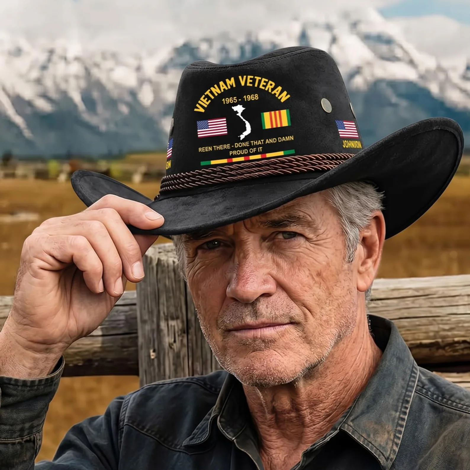 🤠 Vietnam Veteran Cowboy Hat