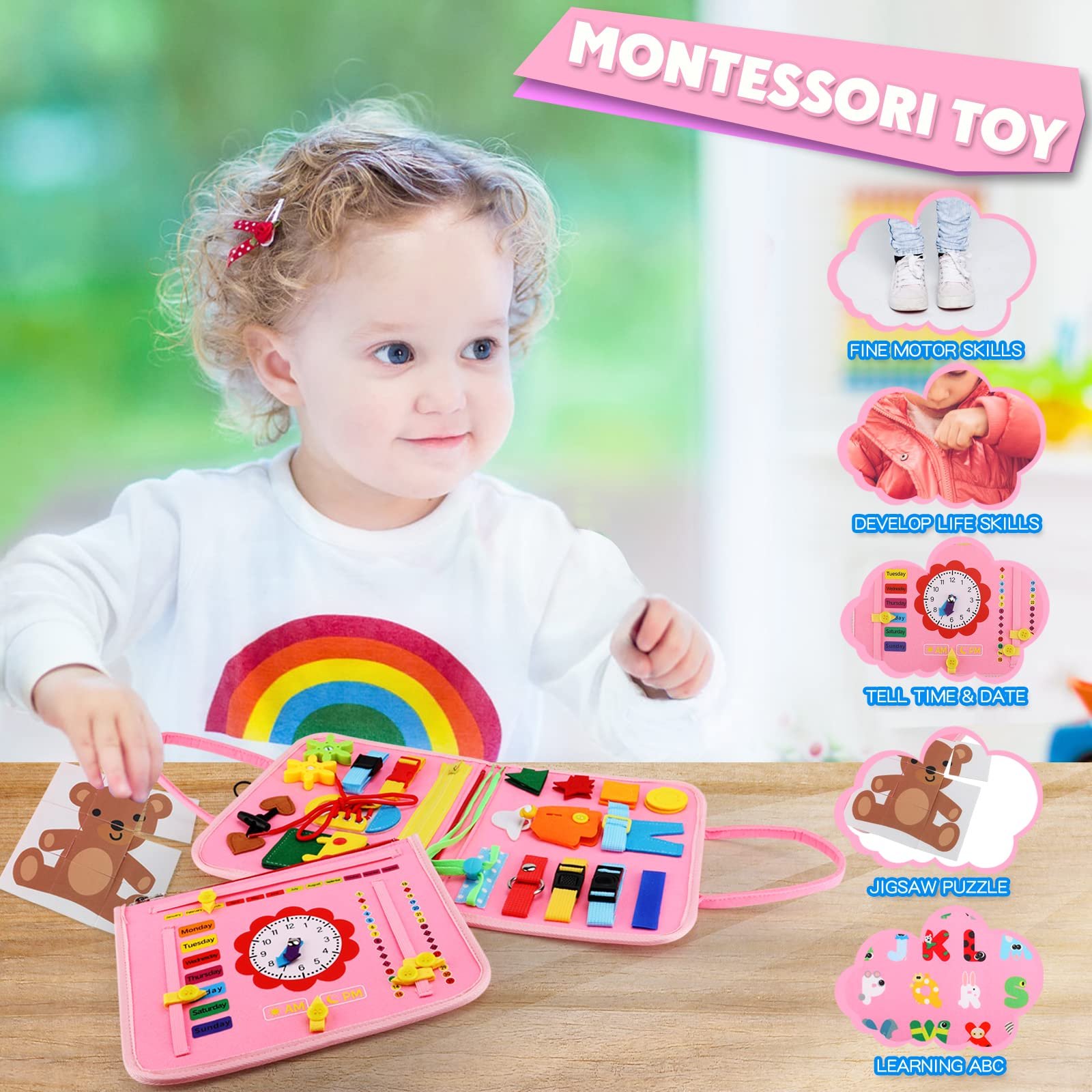 🎁🎉Only $27.90 This Week🌟🎉Busy Board Montessori Toy