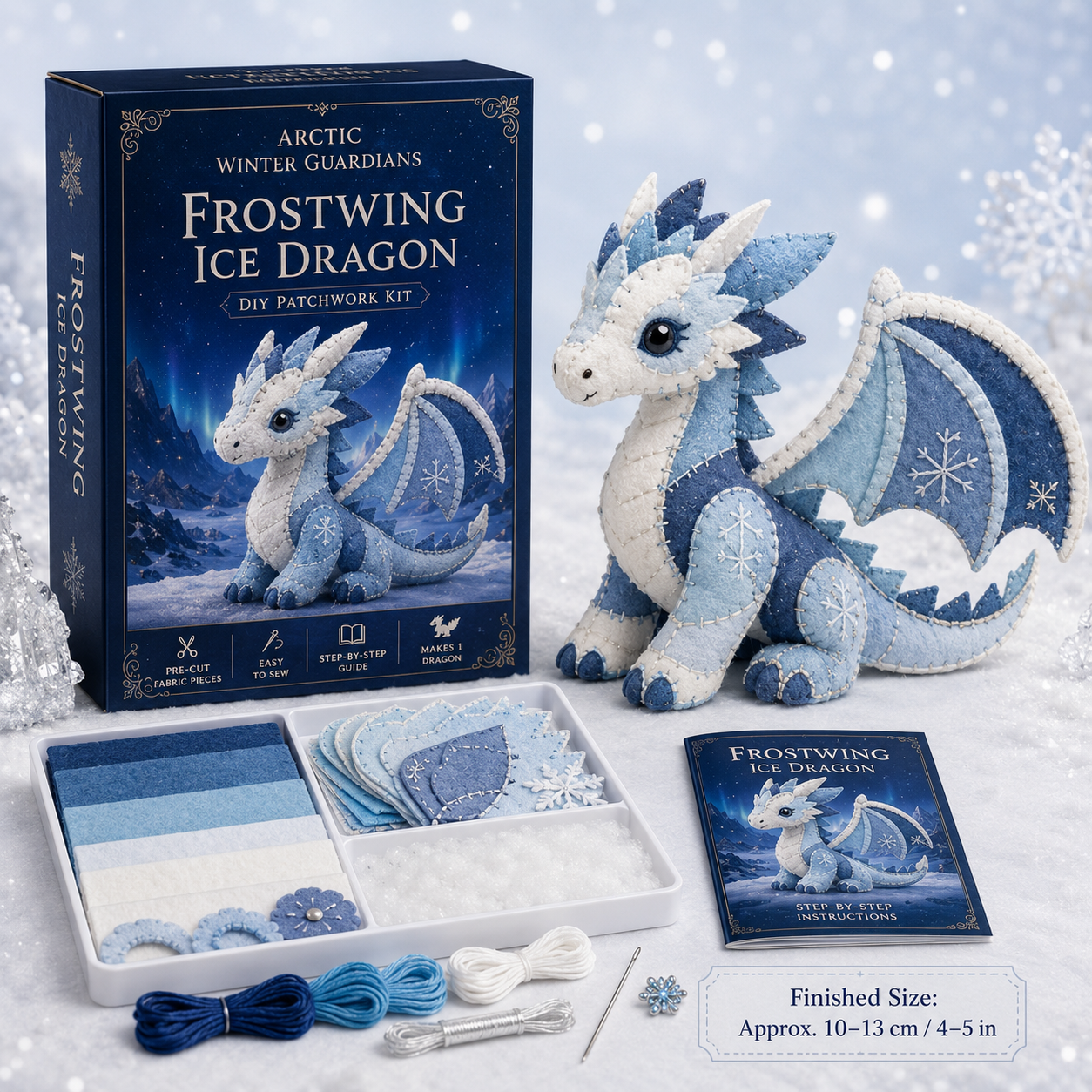 Arctic Winter Guardians DIY Patchwork Kit – Create Your Own Frosty Mythical Friend