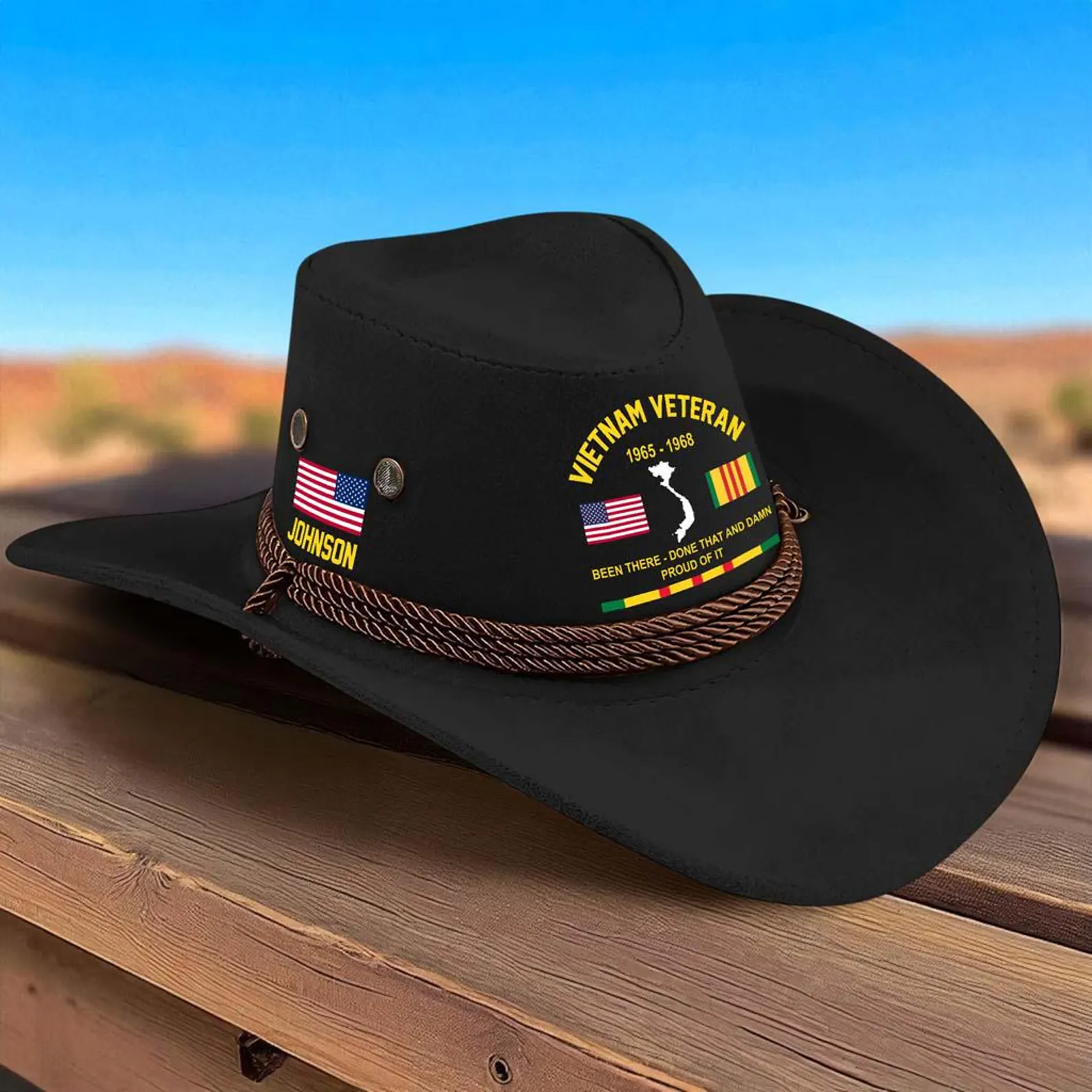 🤠 Vietnam Veteran Cowboy Hat