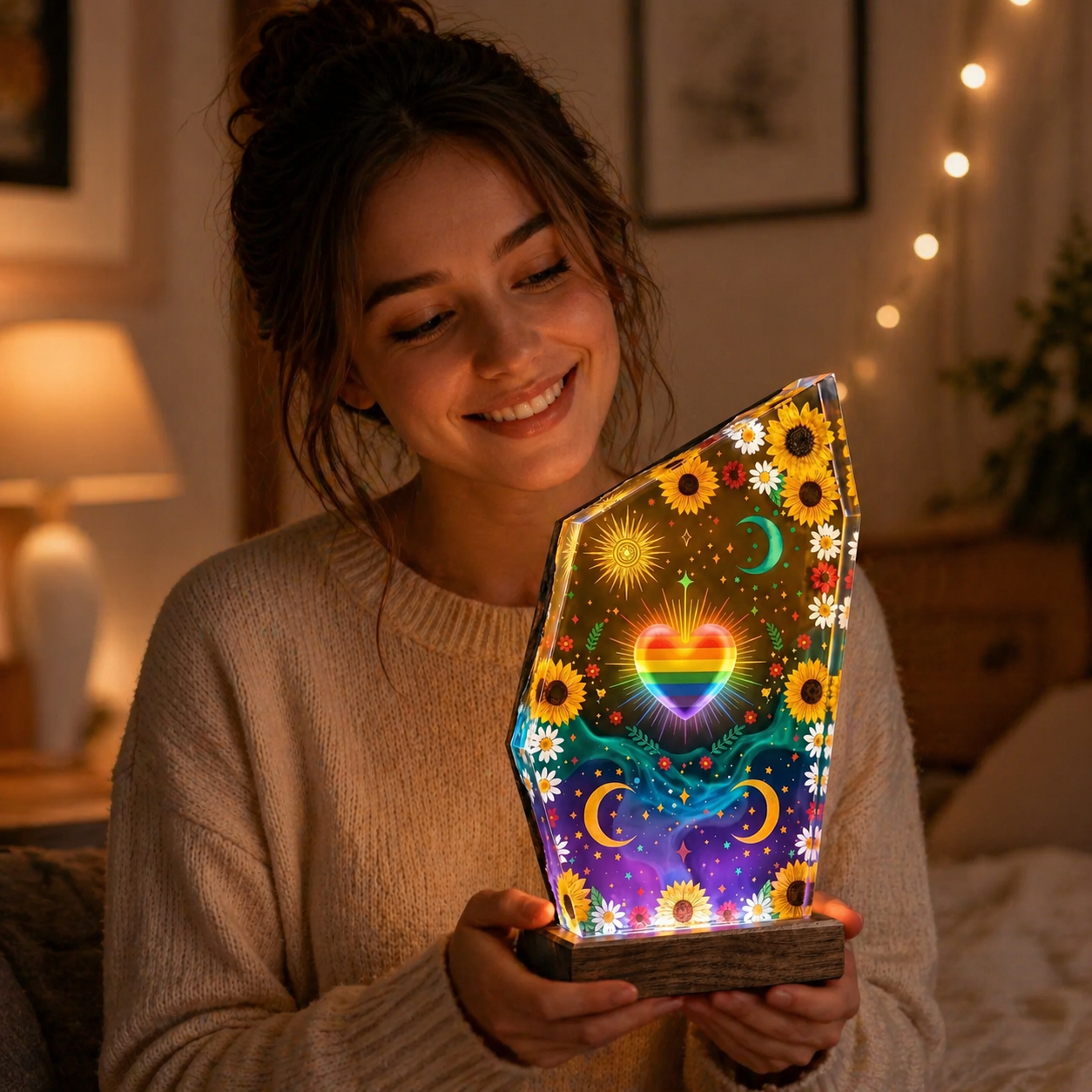 A Handmade Pride Lamp That Says “You Belong” 🌈