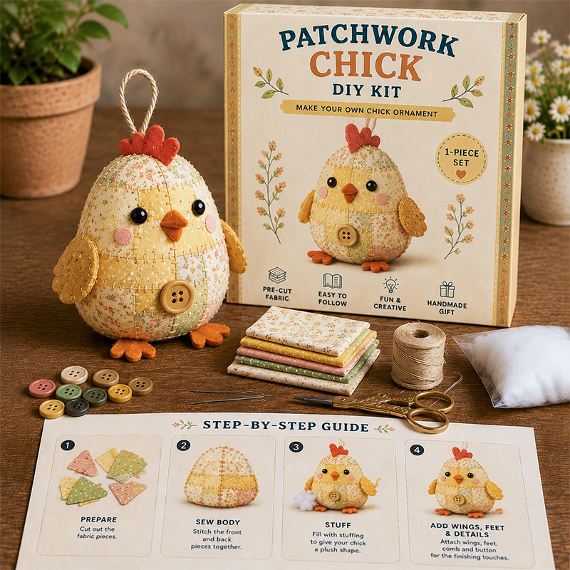🧵 DIY Patchwork Animal Kit