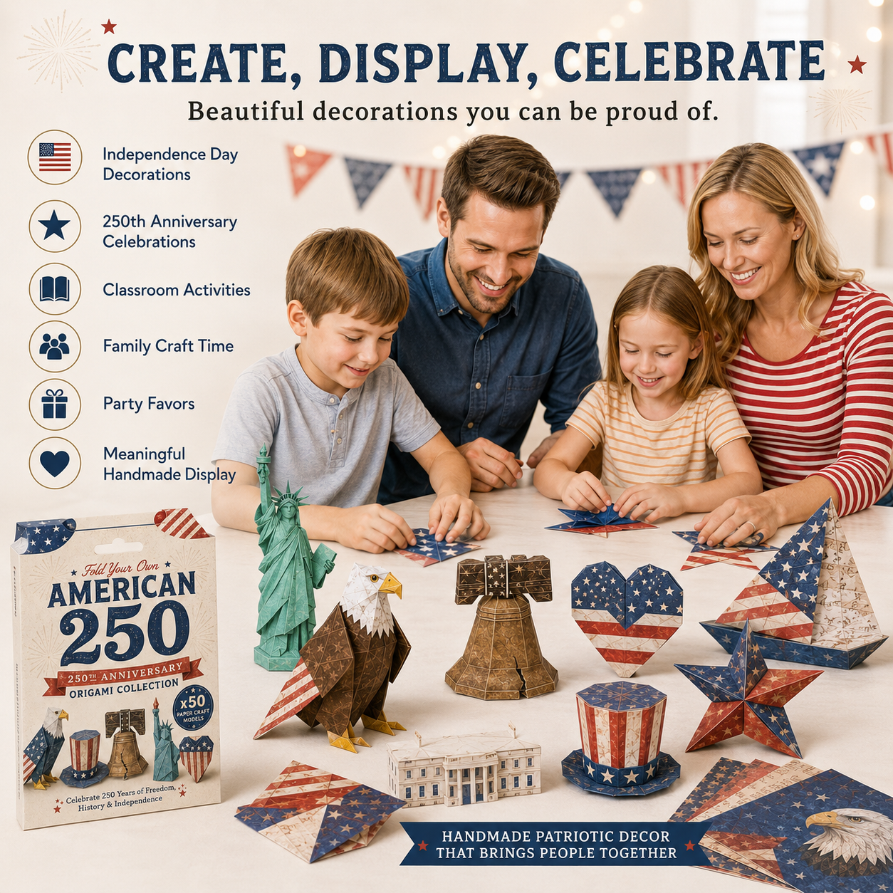 250th Anniversary Patriotic Paper Craft Kit