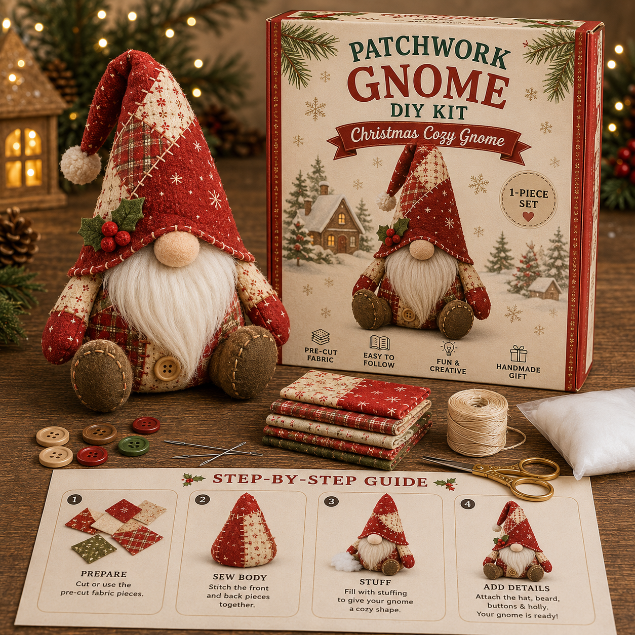 🧵DIY Patchwork Animal Kit – Create Your Own Adorable Animals