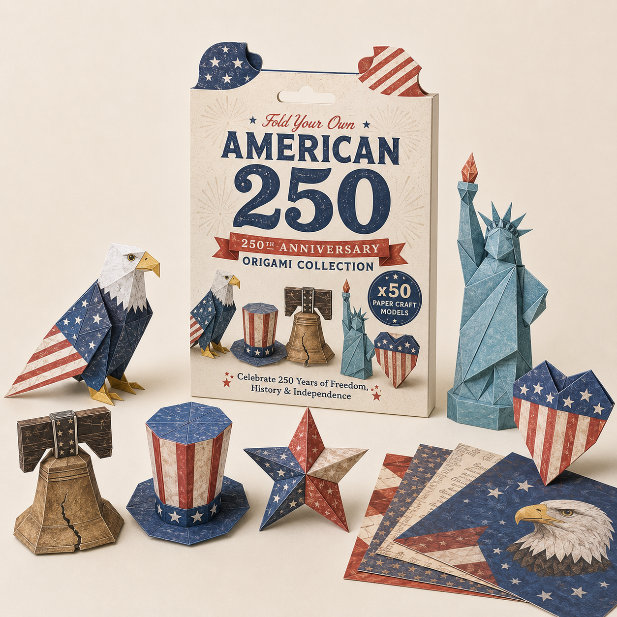 250th Anniversary Patriotic Paper Craft Kit