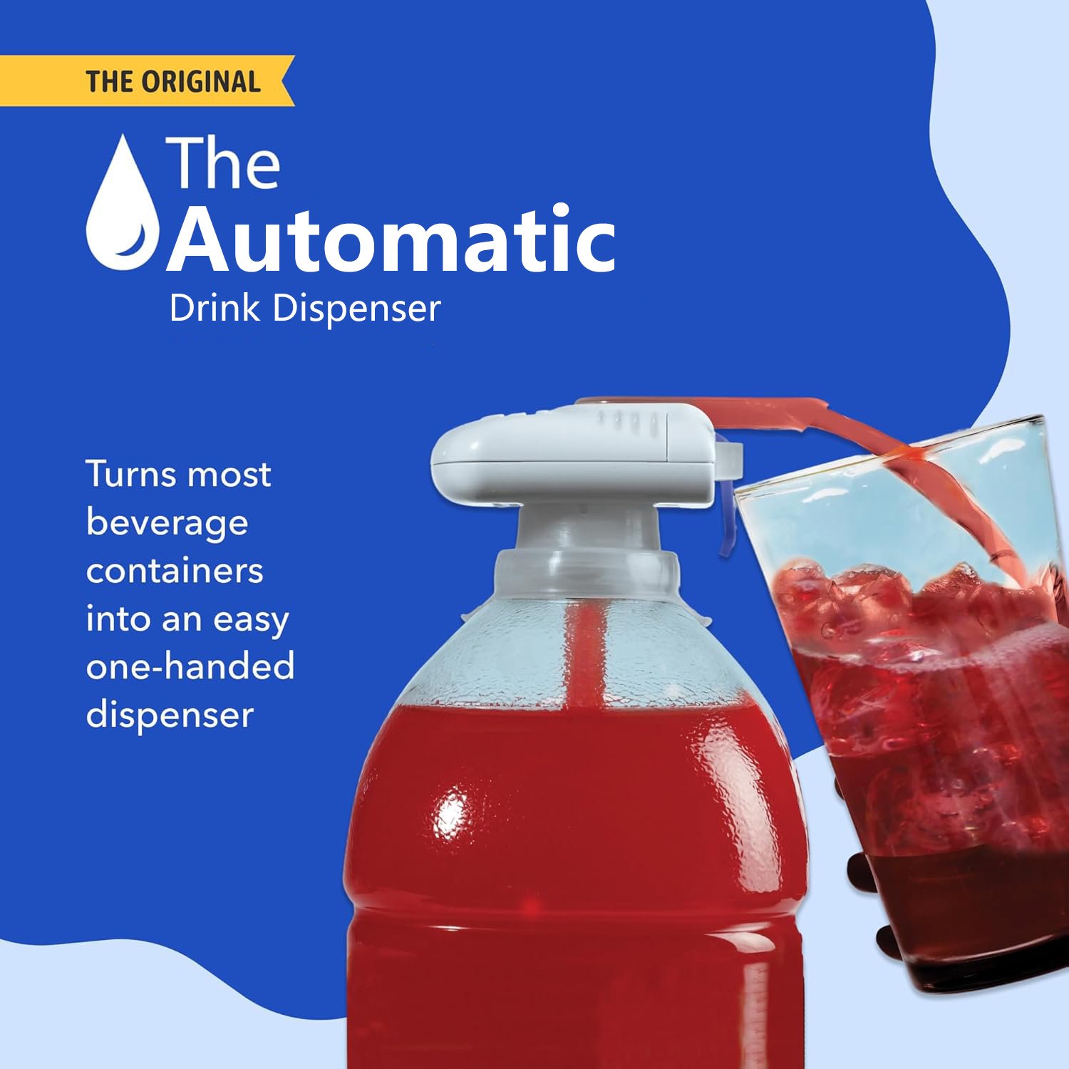 🔥LAST DAY 50% OFF - 🚰 Automatic Drink Dispenser – One-Handed Pour, Zero Mess! (Set of 2)