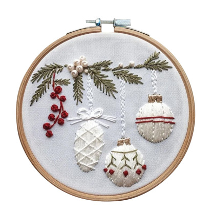 Holly Bauble Embroidery Suits