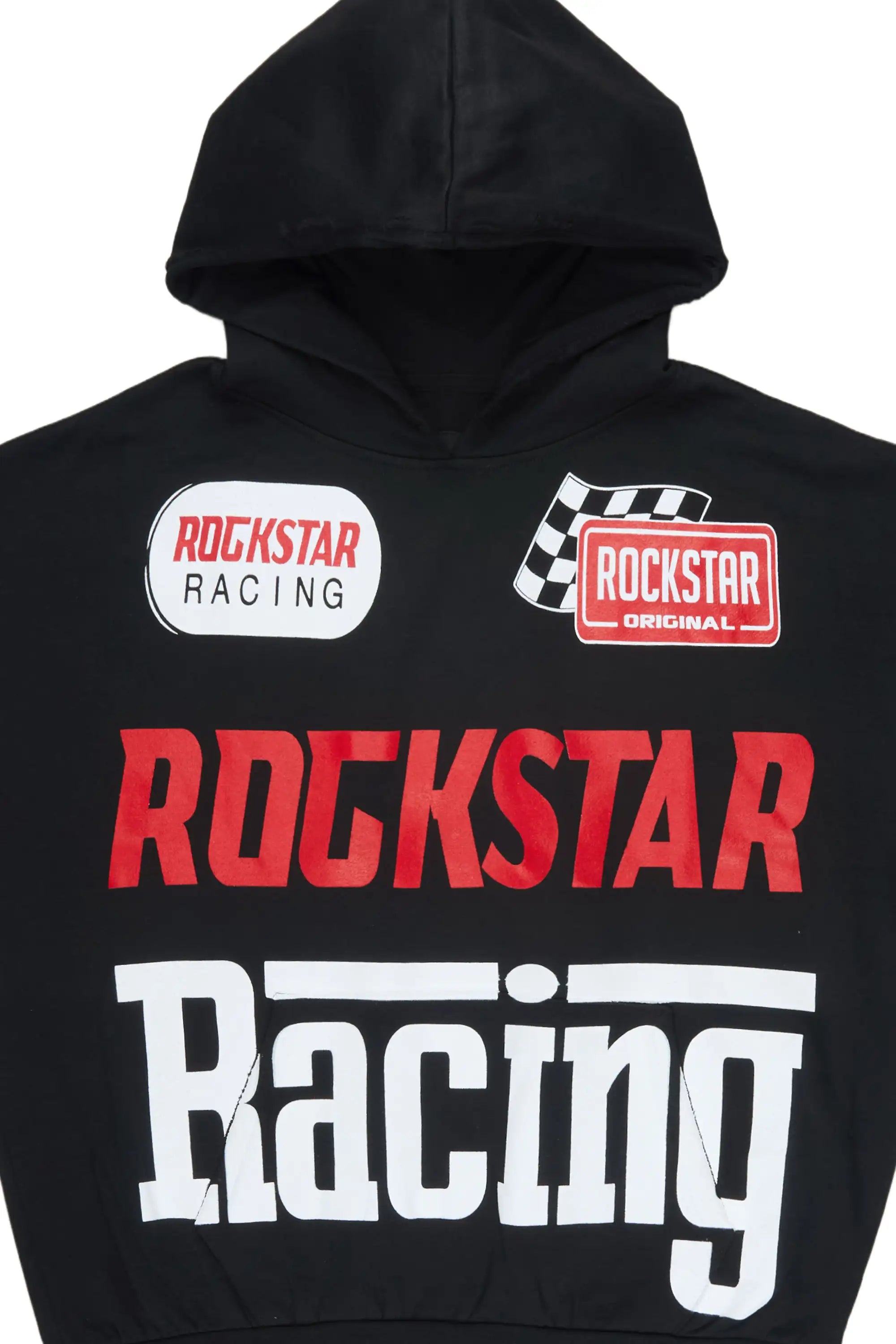 Spiller Black Cut Sleeve Hoodie