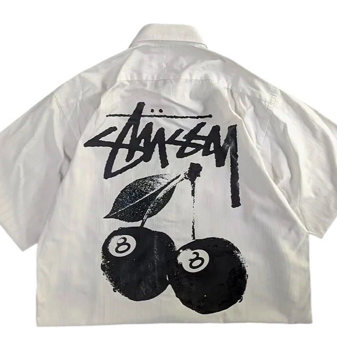Cherry print streetwear shirt