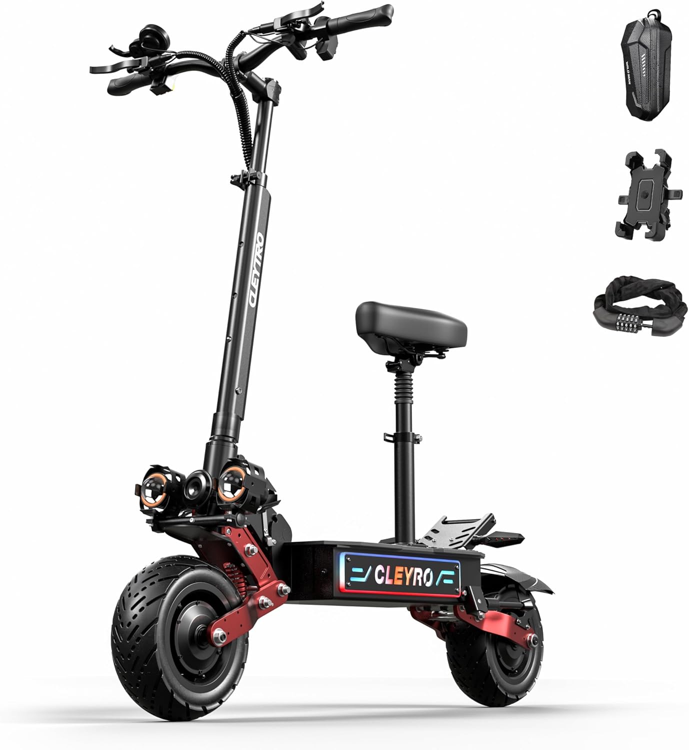 6000W Electric Scooter for Adults – 50mph, 60 Mile Range, Full Suspension