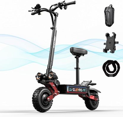 6000W Electric Scooter for Adults – 50mph, 60 Mile Range, Full Suspension