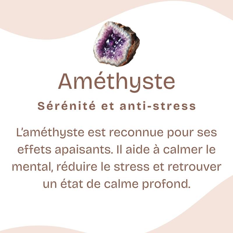 Bracelet "Anti stress" en Améthyste