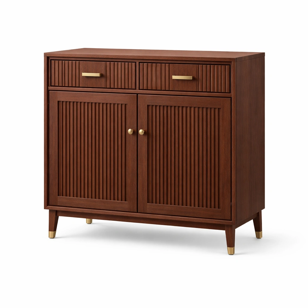 Sideboard Holz Braun Mit Schubladen Und Tueren Modern Stauraum