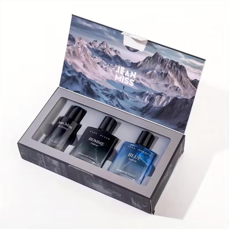 Three different styles of fragrances, suitable for various occasions, with long-lasting scent and exquisite packaging.
