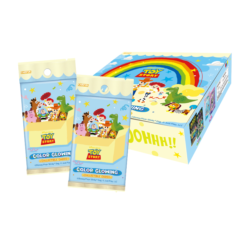 Disney Toy Story Color Glowing Collectible Cards 20 packs Collectible Trading Card Booster Box TCG CCG