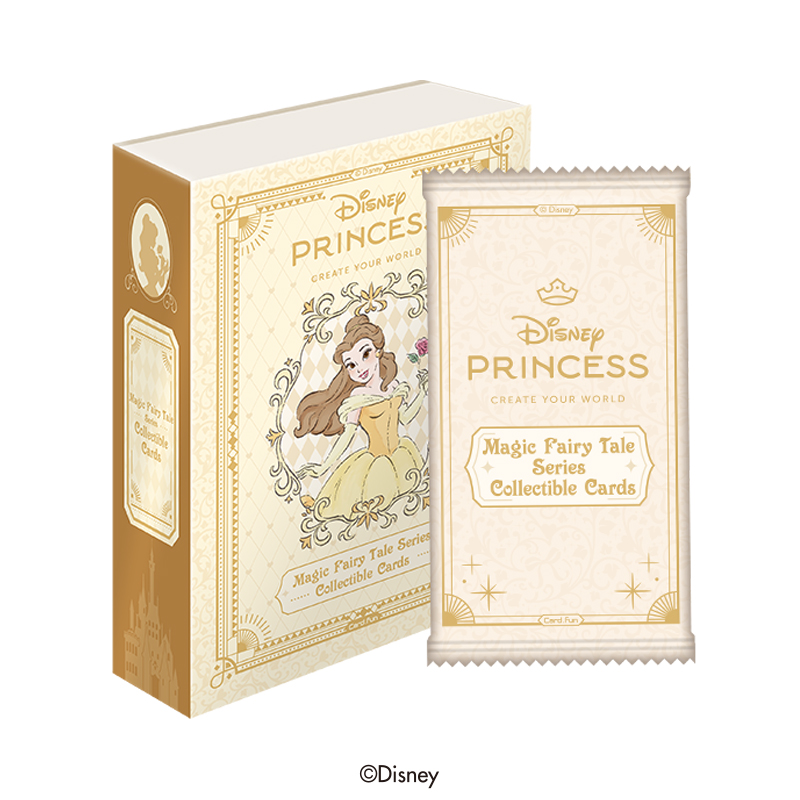 Disney Princess Magic Fairy Tale Collectible Trading Cards 10 Packs Gifts Toys TCG CCG Collections Booster Packs