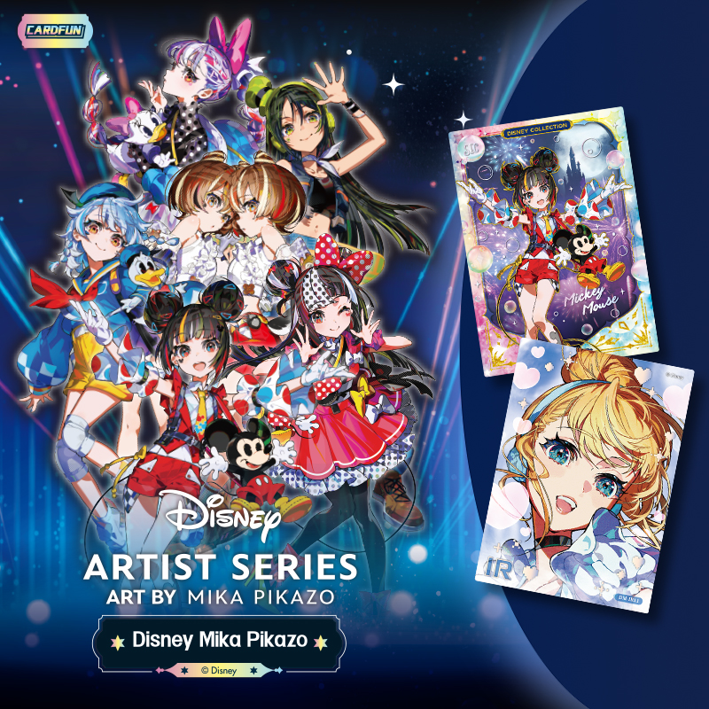 CardFun Official Disney Mika Pikazo 10 packs Collectible Trading Card Booster Box TCG CCG