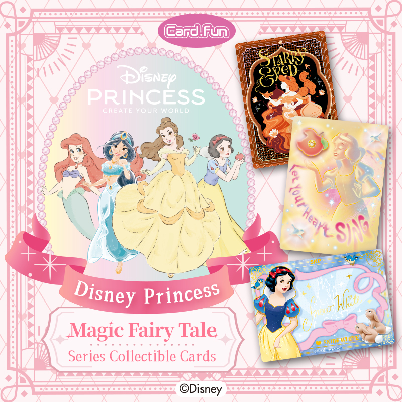 Disney Princess Magic Fairy Tale Collectible Trading Cards 10 Packs Gifts Toys TCG CCG Collections Booster Packs