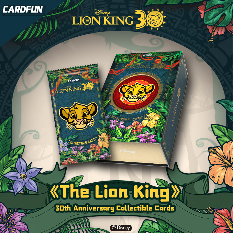 Disney/Pixar Lion King 30th Anniversary Collectible Trading Card 10 Packs Game TCG CCG Birthday Gift Collection Cards booster pack
