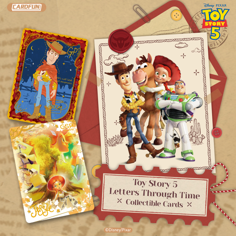 Cardfun Toy Story 5: letters through time Collectible Cards 10 pakcs Time Exhibition TCG CCG Booster Packs