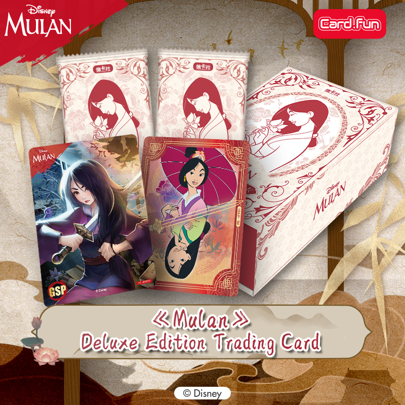 10 Packs Disney/Pixar Mulan Deluxe Edition Cards Collectible Card Game Trading Cards Hobby Gifts Toys CARDFUN