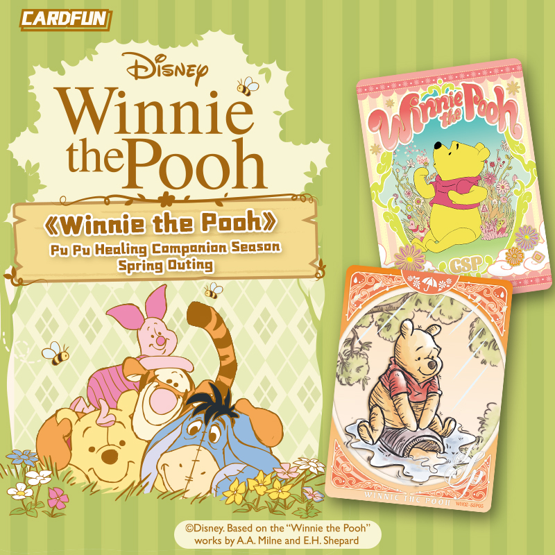 Disney Winnie-the-Pooh 16 Packs Collectible Trading Card Winnie-the-Pooh Official Anime TCG CCG Collectible Card booster packs