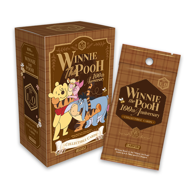 (Pre-Sale Until 5.12)Cardfun Disney Winnie the Pooh 100th Anniversary 10 Packs Collectible Cards Collection TCG CCG Booster Pack