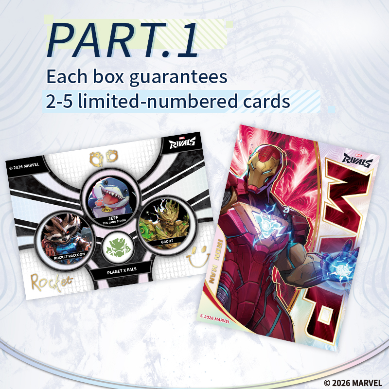 【Free Shipping】CARDFUN Marvel RIVALS ETERNAL GLORY TRADING CARDS 10 Packs Official Anime TCG CCG Collectible Card Booster Packs