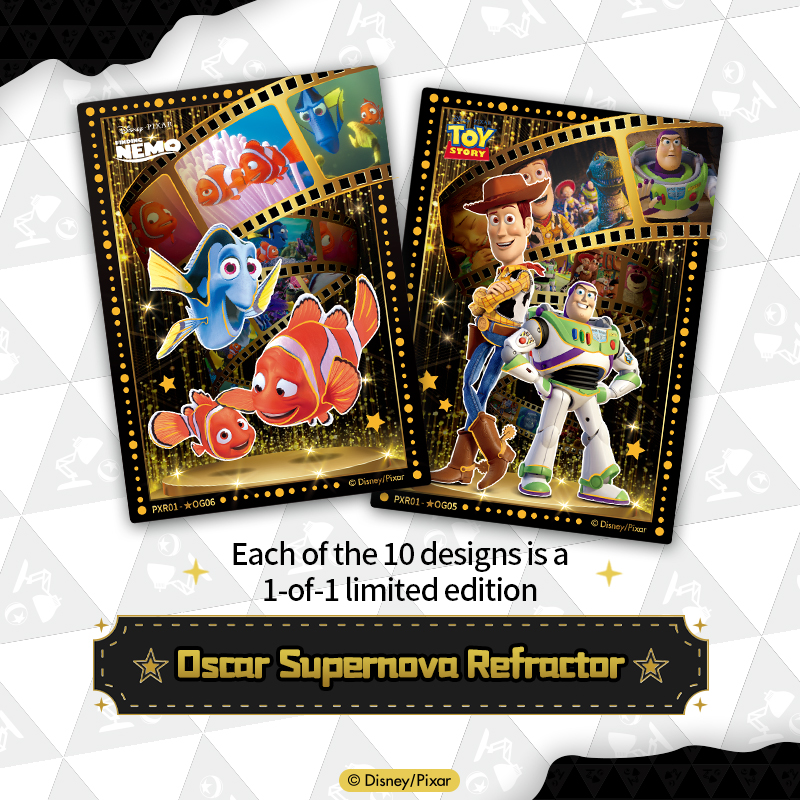 Cardfun Pixar 37th Anniversary Oscar Collectible Cards 10 pakcs Time Exhibition TCG CCG Booster Packs