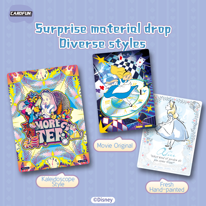 CardFun Official Disney Alice in Wonderland 12 packs Collectible Trading Card Booster Box TCG CCG