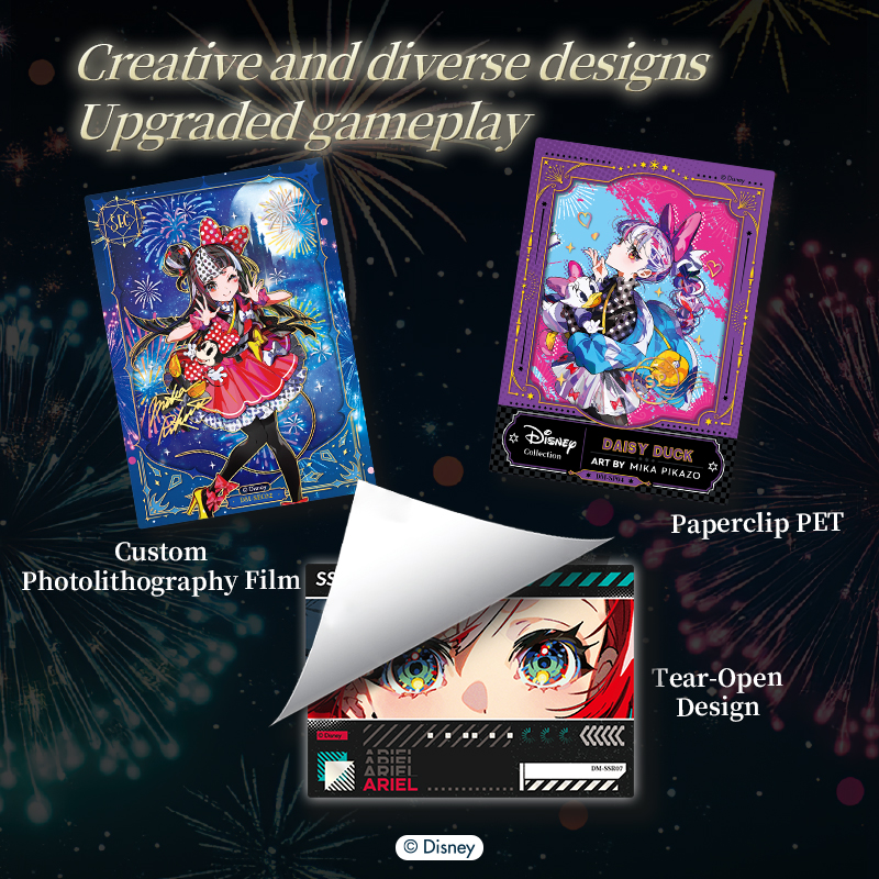 CardFun Official Disney Mika Pikazo 10 packs Collectible Trading Card Booster Box TCG CCG