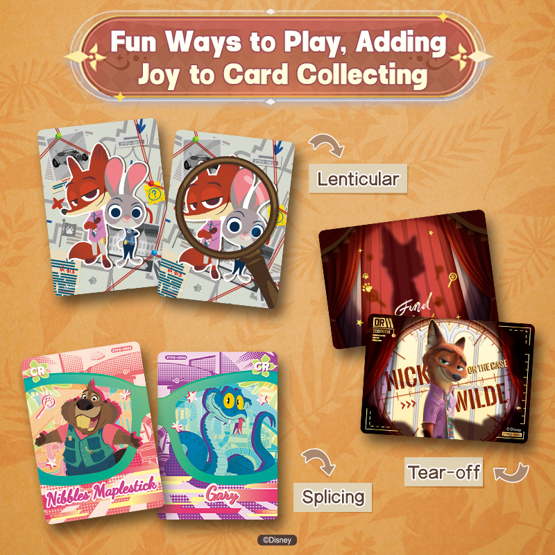 Disney/Pixar Zootopia Secret Mission Cards 20 Packs  Official Anime TCG CCG Collectible Card Game Trading Cards Hobby Gifts Toys