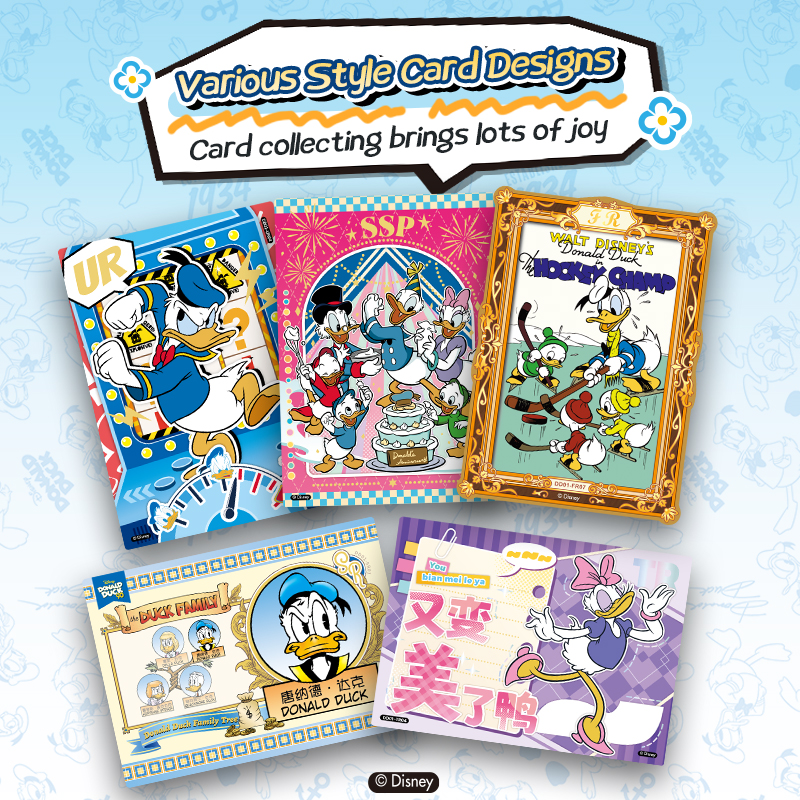 Disney/Pixar Donald Duck 90th Anniversary Official Anime TCG CCG Collectible Card 10 Packs Game Trading Cards Hobby Gifts Toys Booster Packs
