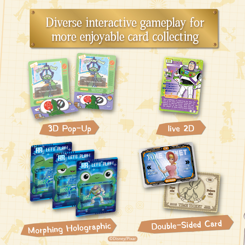 Cardfun Toy Story 5: letters through time Collectible Cards 10 pakcs Time Exhibition TCG CCG Booster Packs