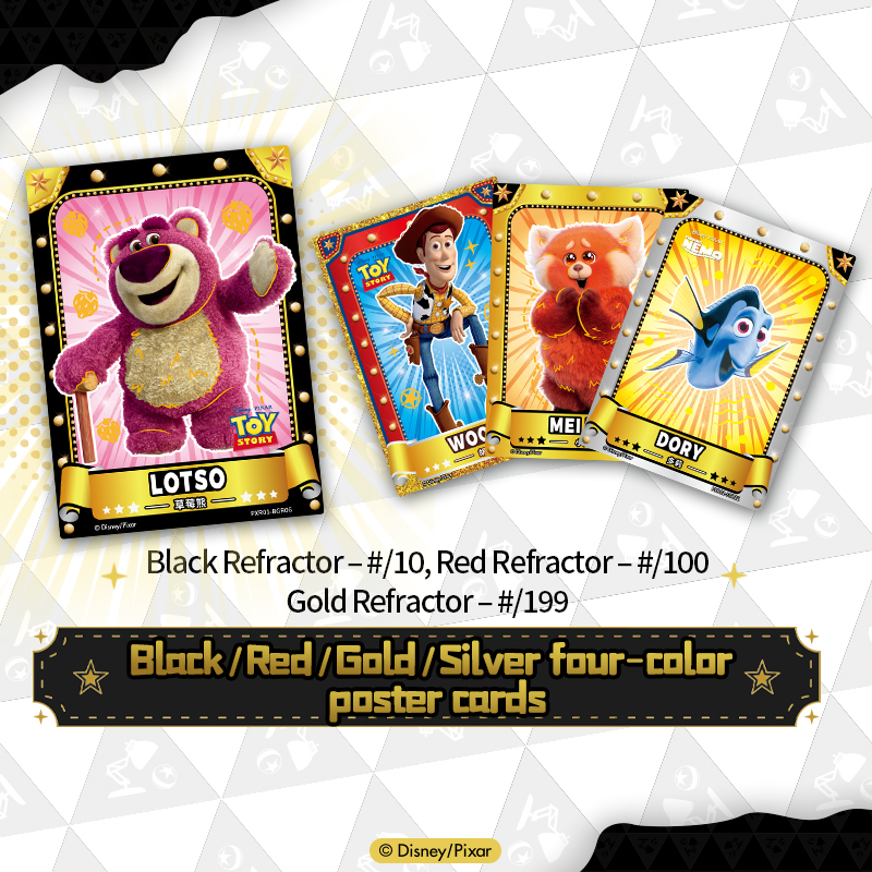 Cardfun Pixar 37th Anniversary Oscar Collectible Cards 10 pakcs Time Exhibition TCG CCG Booster Packs