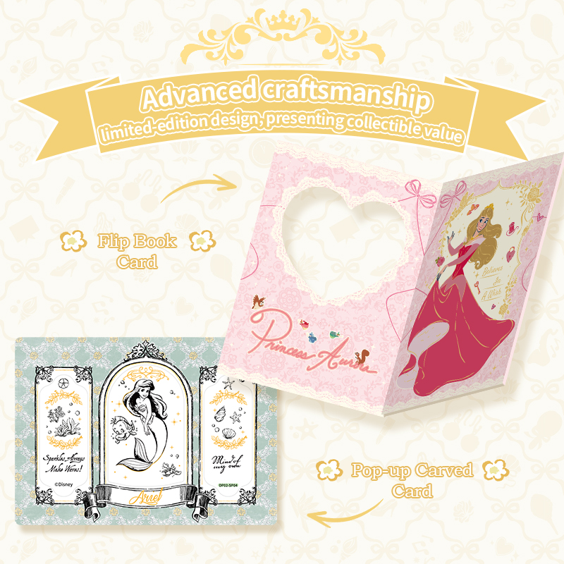 Cardfun Disney Princess Dairy Set 12 Packs Collectible Cards TCG CCG Collection Booster Pack 