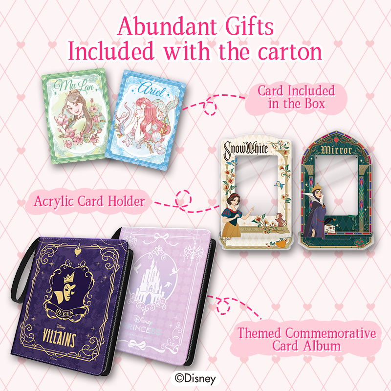 Disney Princess Magic Fairy Tale Collectible Trading Cards 10 Packs Gifts Toys TCG CCG Collections Booster Packs