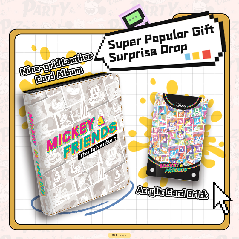 Disney/Pixar Micky Mouse Minine Commemorative Collectible Trading Cards A Tale of Wanders 10 Packs Gifts Toys TCG CCG Collections Booster Packs